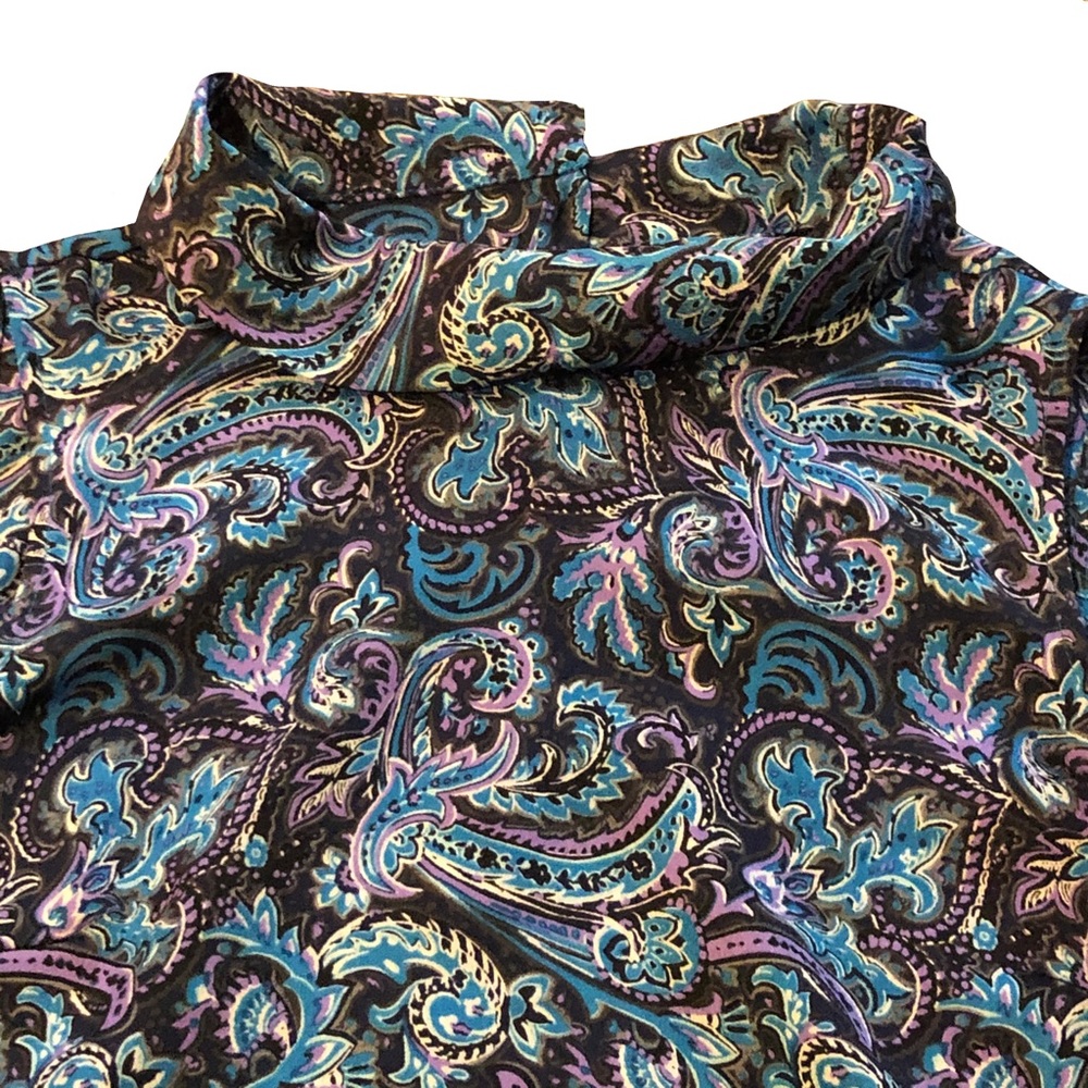 Talbots - Paisley Collared Tank Top - Picture 2 of 5